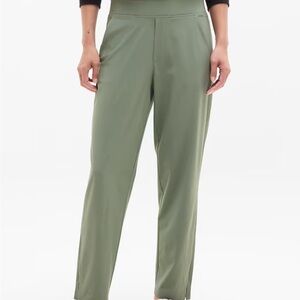 Athleta Brooklyn Green mid rise ankle pants